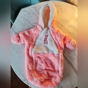 Vintage 80s Warm and Cozy Baby Bunting Bag Made in Canada (0-6 mo)